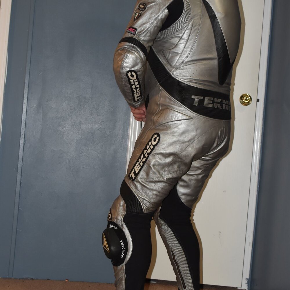 Teknic leather motorcycle suit, kangaroo hide, size US 44 - Picture 7 of 16